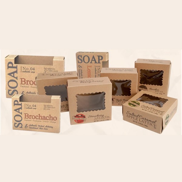 Wholesale soap box packaging with window