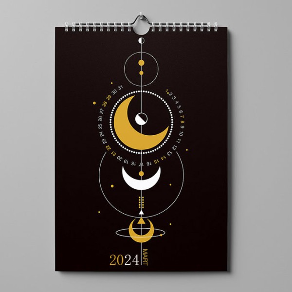 Custom printing wall calendar 2024 - 2025