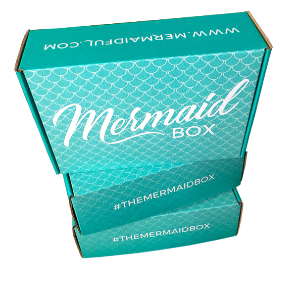 Custom printing mermaid mailer box