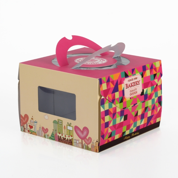 Бумажная упаковочная коробка для торта
