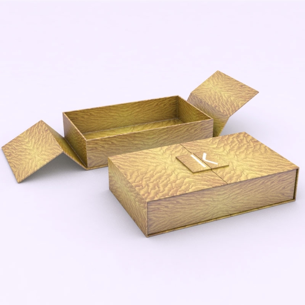 Уникальная подарочная коробка из жесткой бумаги с двойной дверью