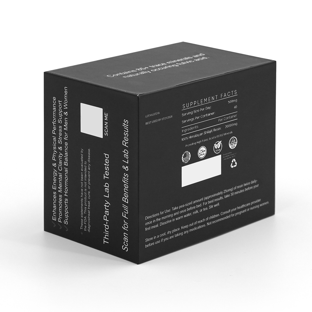 Custom Luxury Shilajit Packaging Box
