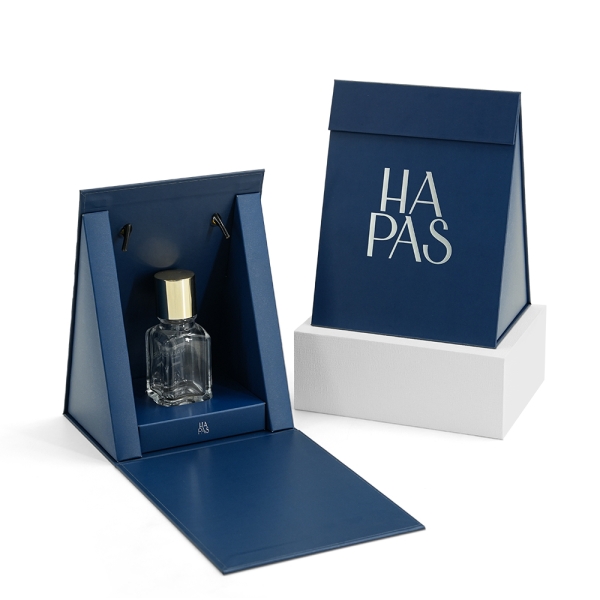 Novel Triangle Shaped Flip Open Perfume Bottle Rigid Box