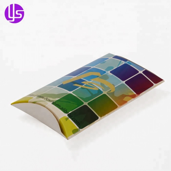 Cajas tipo almohada de papel impresas personalizadas