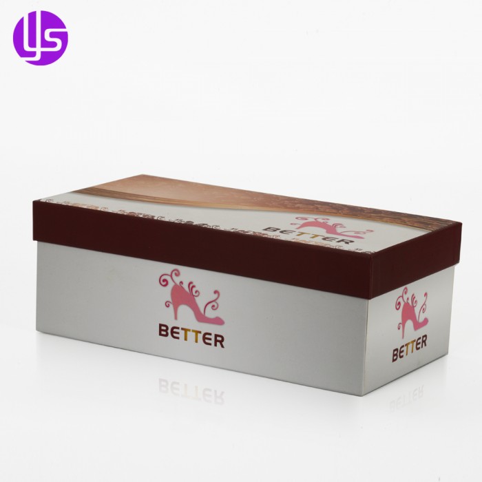 Manufacture Wholesale Custom Made Color Printed Luxury High Heels Paper Shoe Box with Logo