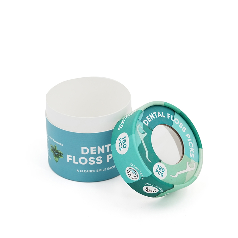 Benutzerdefinierte Papierrohrverpackung mit transparentem Fenster