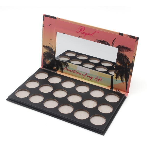 Private Label Empty Magnetic Paper Makeup Compact Eyeshadow Palette with Mirror