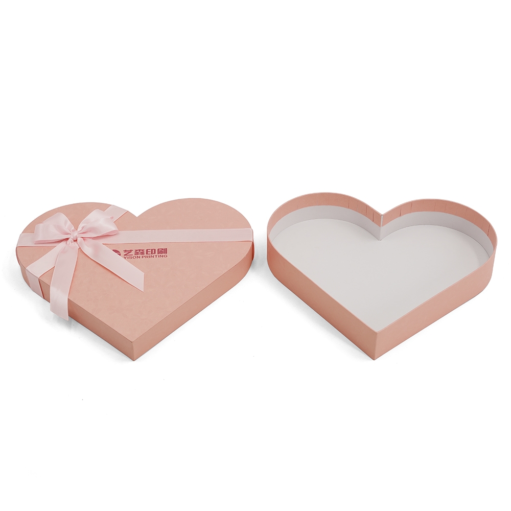 Boîtes coeur avec logo personnalisé