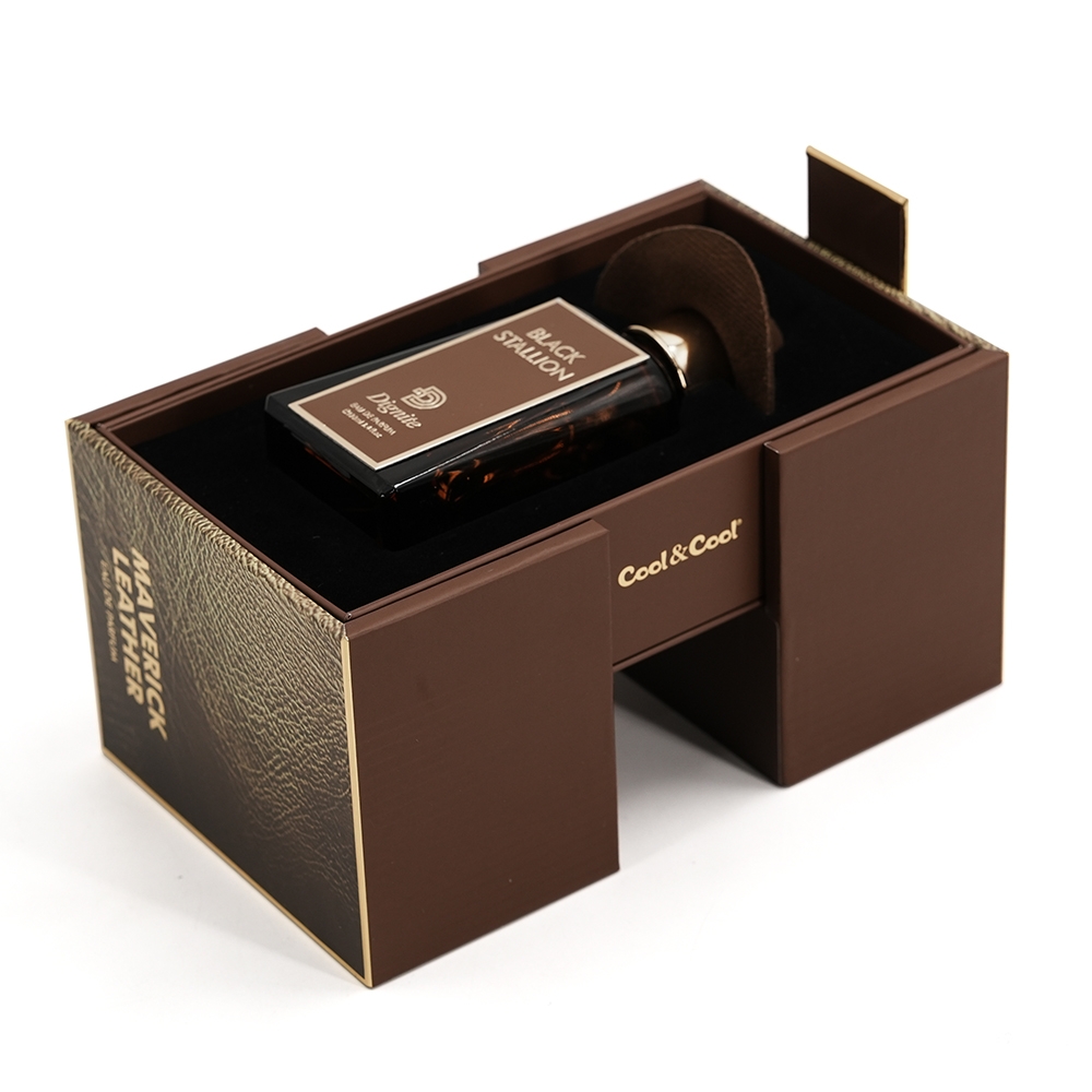 Coffret de présentation de parfum rigide haut de gamme avec portes à ouverture latérale