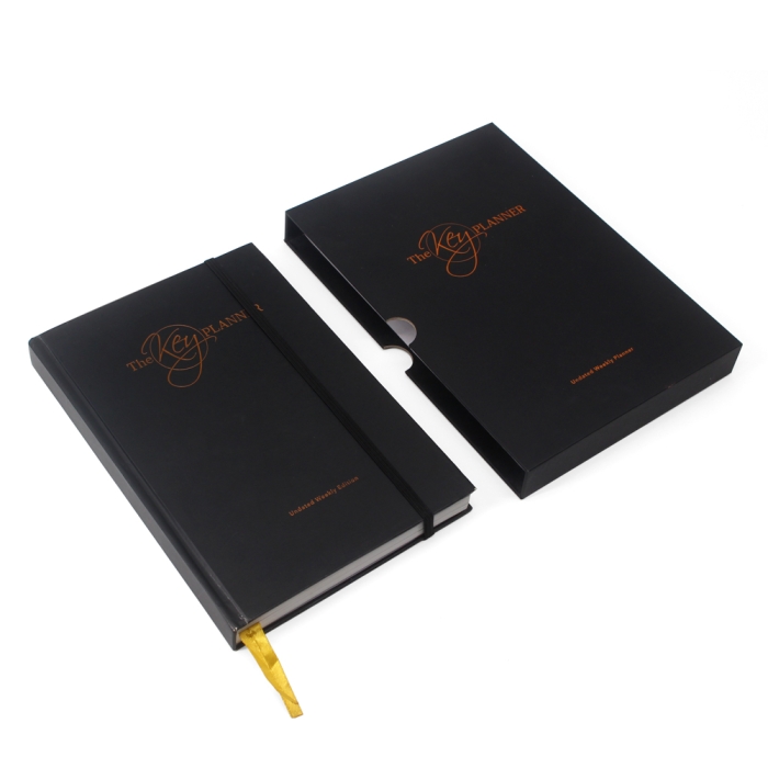 Custom Size Logo Libretas Agenda Planner Journal Notebook with Slipcase Box