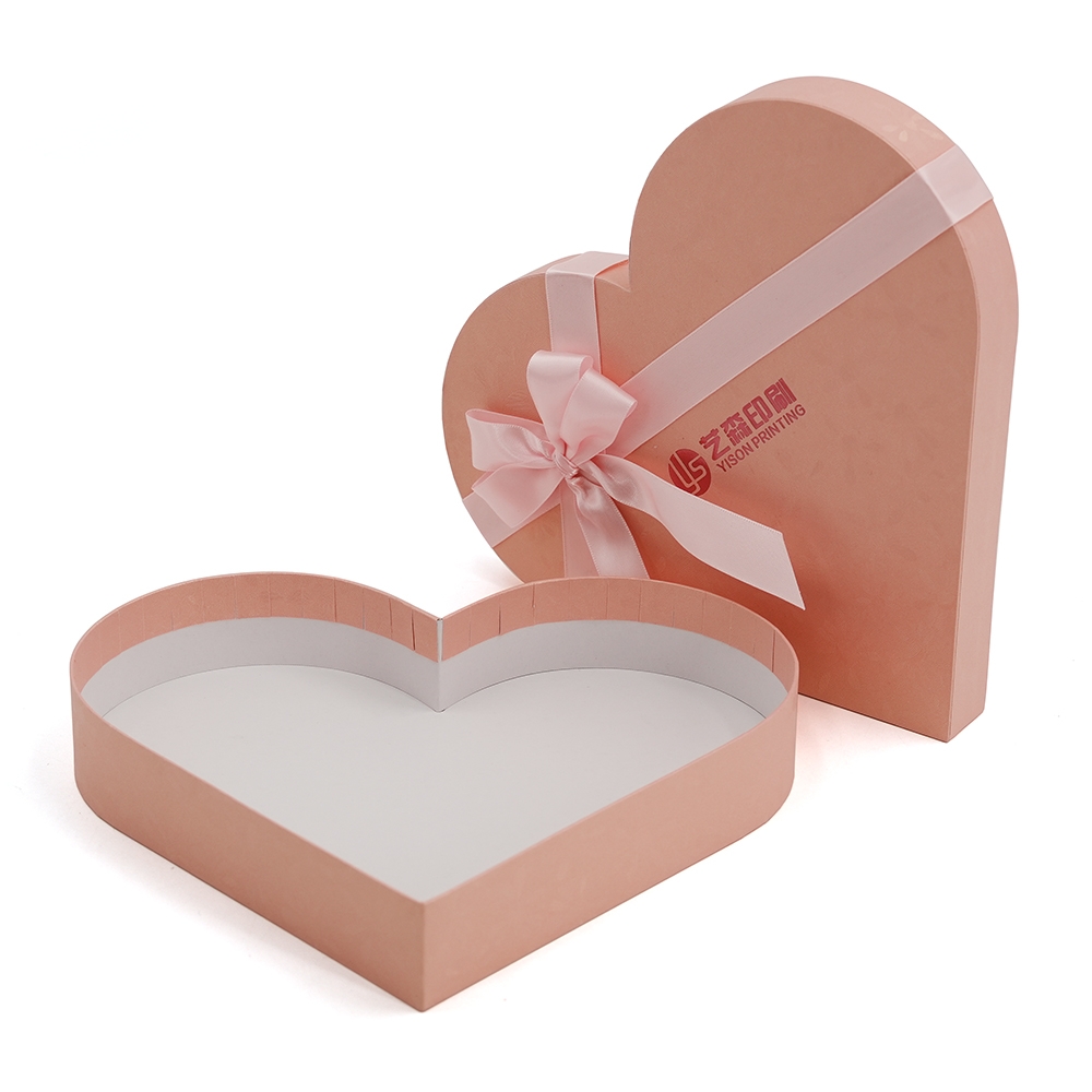 Boîtes coeur avec logo personnalisé