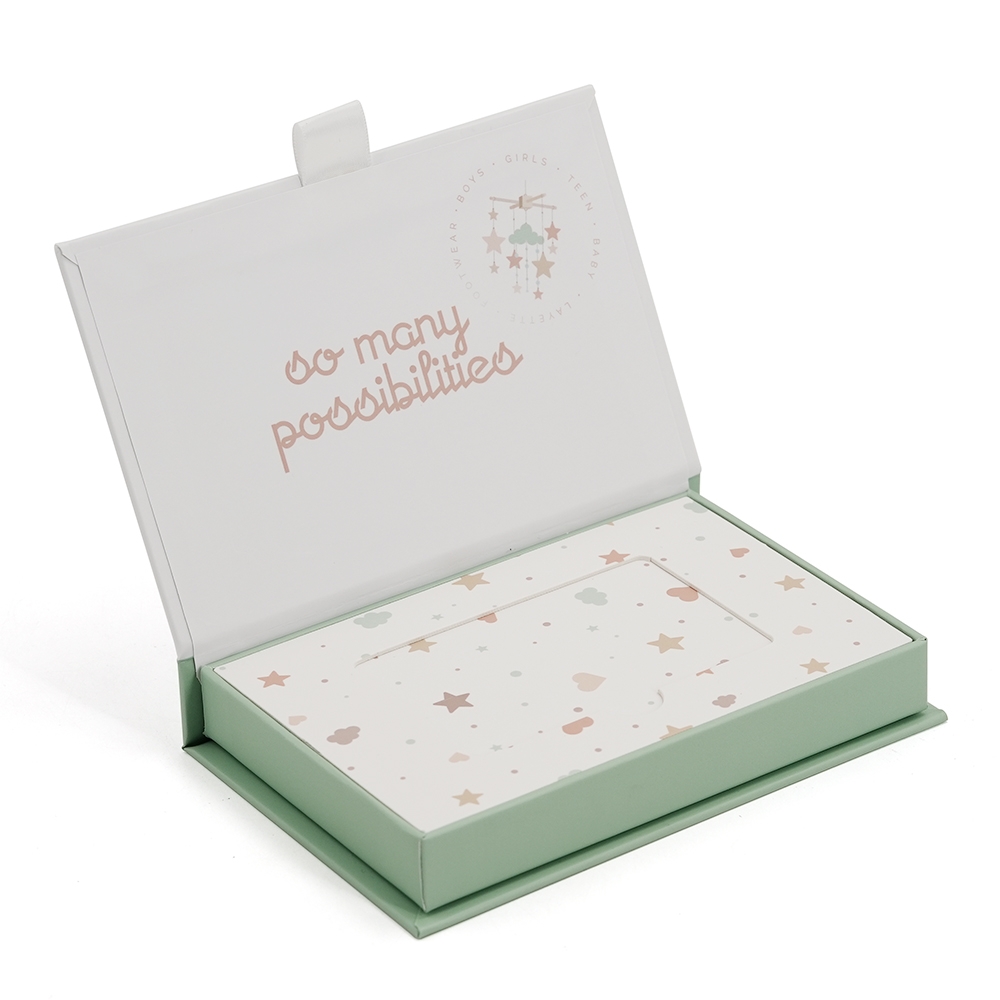Caja de tarjeta de regalo de lujo personalizada con bolsas de papel