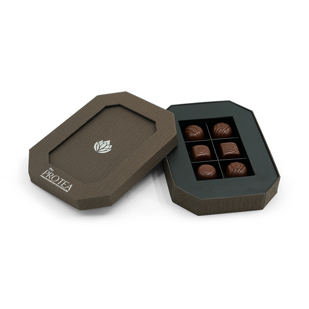Изготовленная на заказ восьмиугольная коробка шоколада с логотипом|Роскошная пищевая упаковка