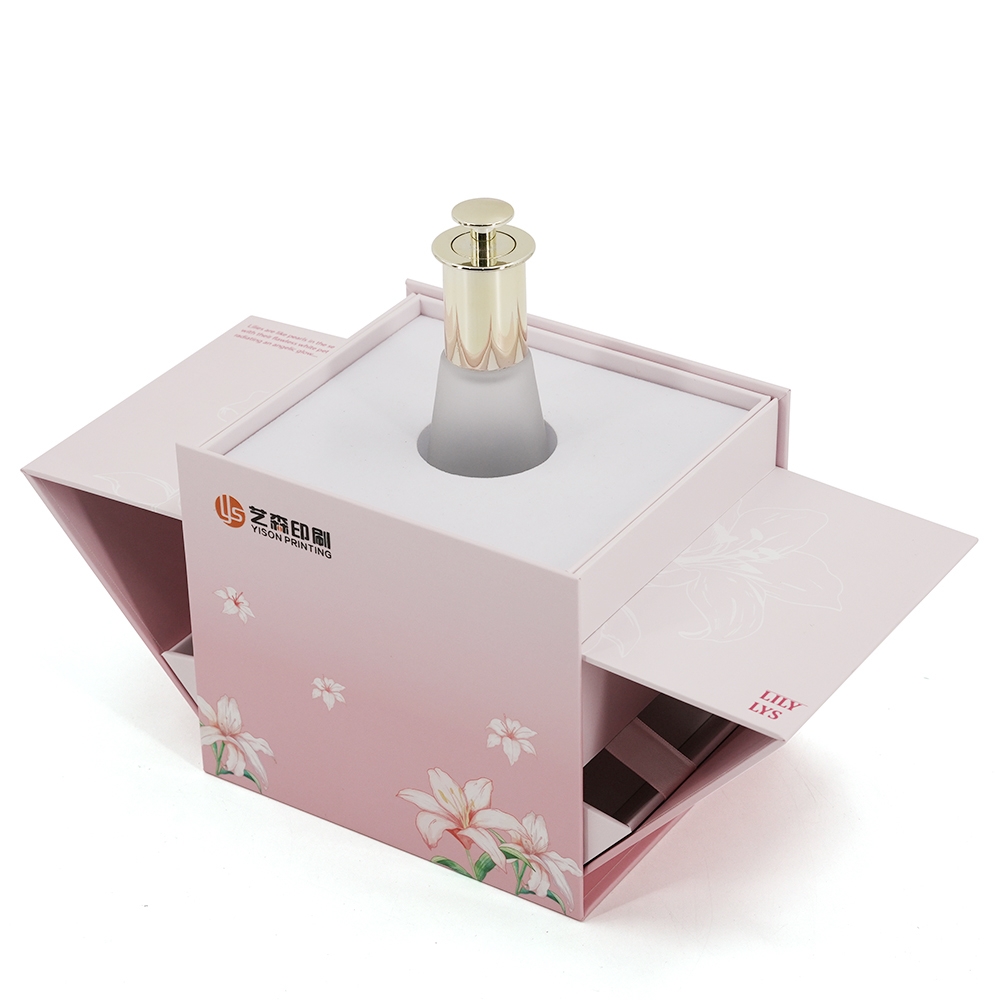 Boîte-cadeau relevable de luxe à double porte pour l'emballage de parfum
