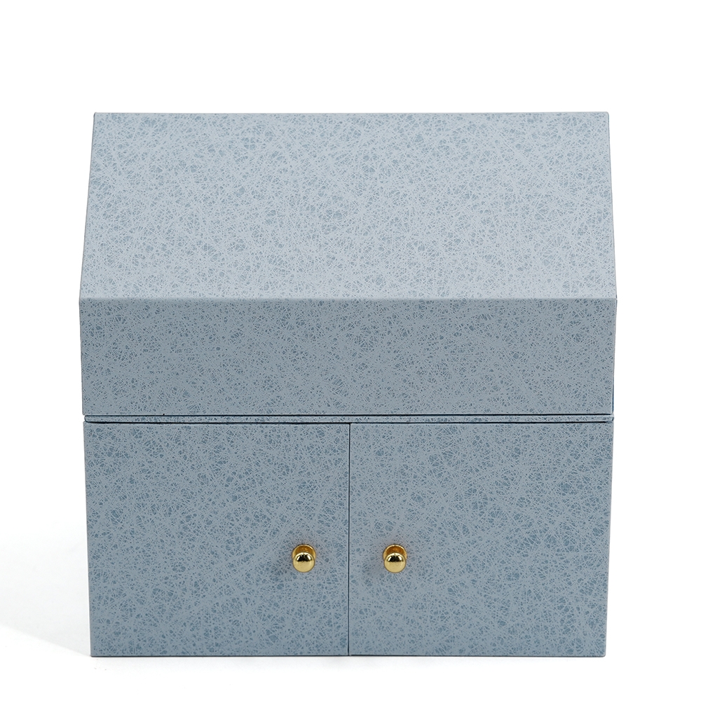 Caja de regalo vacía personalizada con forma de casa con calendario de adviento de belleza