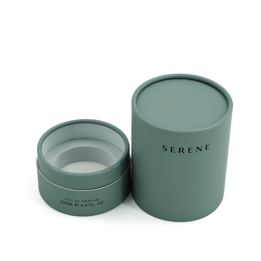 Luxury Round Perfume Box – Custom Cylindrical Gift Tube for Cologne, Fragrance, or Essential Oils