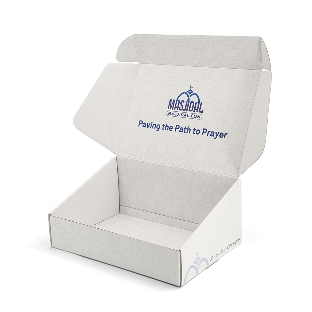 Custom Corrugated Athan Prayer Clock Packaging Shipping Box