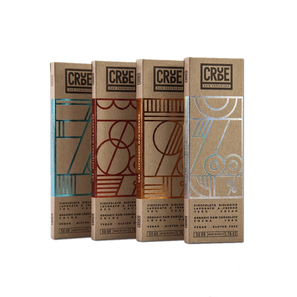 Custom One Piece Chocolate Bar Box Packaging
