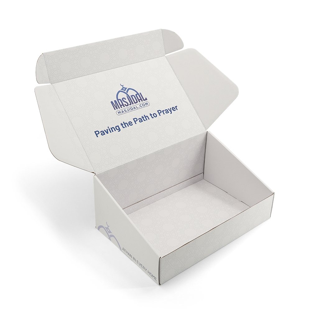 Custom Corrugated Athan Prayer Clock Packaging Shipping Box